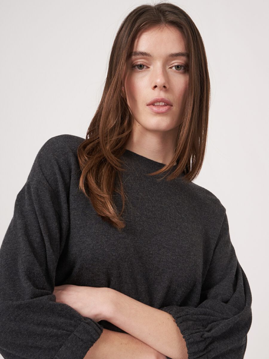 Repeat Super Fine Knit Cashmere Blend Sweater