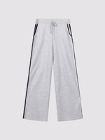 Load image into Gallery viewer, Repeat Wide-leg knit pants in cotton blend
