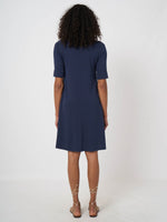 Load image into Gallery viewer, Repeat Fine-knit cotton-blend a-line dress
