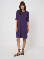 Load image into Gallery viewer, Repeat Fine-knit cotton-blend a-line dress
