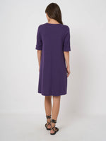 Load image into Gallery viewer, Repeat Fine-knit cotton-blend a-line dress
