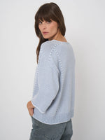 Load image into Gallery viewer, Repeat Striped cotton boat neck sweater
