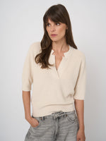 Load image into Gallery viewer, Repeat Fine rib knit cashmere-cotton sweater
