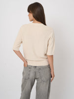 Load image into Gallery viewer, Repeat Fine rib knit cashmere-cotton sweater

