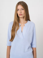 Load image into Gallery viewer, Repeat Fine rib knit cashmere-cotton sweater
