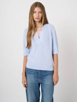 Load image into Gallery viewer, Repeat Fine rib knit cashmere-cotton sweater
