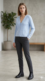 Load image into Gallery viewer, Marc Cain Cardigan with cut-outs
