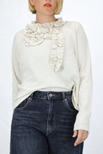 Load image into Gallery viewer, Neirami Pullover Sweater with Ruches
