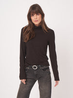 Load image into Gallery viewer, Repeat Dark Brown Knitted Turtle Neck
