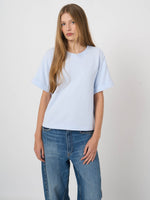 Load image into Gallery viewer, Repeat French terry boxy t-shirt with rolled sleeves
