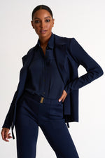 Load image into Gallery viewer, Shan structured blazer Navy
