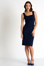 Load image into Gallery viewer, Shan pencil skirt navy
