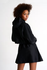 Load image into Gallery viewer, Shan Black Bomber Jacket
