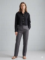 Load image into Gallery viewer, Pistach Cropped Linen Blouse
