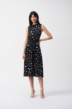 Load image into Gallery viewer, Joseph Ribkoff Polka-dot Belted Midi Dress
