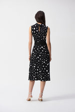 Load image into Gallery viewer, Joseph Ribkoff Polka-dot Belted Midi Dress
