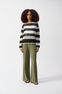 Joseph Ribkoff Stripe Sheer Top