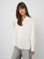 Load image into Gallery viewer, Repeat Loose Fit Silk Shirt with Side Slits
