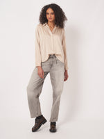 Load image into Gallery viewer, Repeat Loose fit silk shirt blouse
