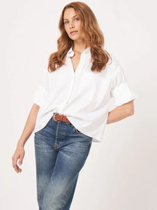 Repeat Soft Poplin Shirt With Turn-Up Cuff