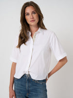 Load image into Gallery viewer, Repeat Women’s stretch poplin blouse
