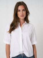 Load image into Gallery viewer, Repeat Women’s stretch poplin blouse

