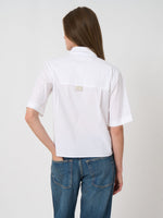 Load image into Gallery viewer, Repeat Women’s stretch poplin blouse
