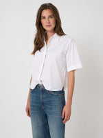 Load image into Gallery viewer, Repeat Women’s stretch poplin blouse
