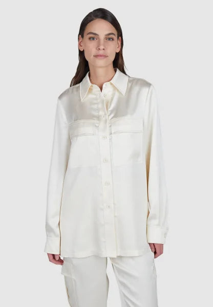 Marc Aurel Stretch satin shirt