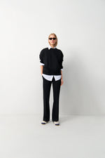 Load image into Gallery viewer, Cambio Flared Fit Trouser Francoise in Dark Navy
