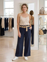 Load image into Gallery viewer, Linen Pants with Belt
