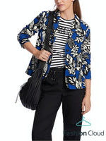 Load image into Gallery viewer, Marc Cain Blue  Printed Blazer
