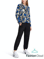 Load image into Gallery viewer, Marc Cain Blue  Printed Blazer
