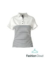 Marc Cain Combo Blouse White and Stripe