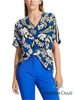 Marc Cain Blue Printed Blouse