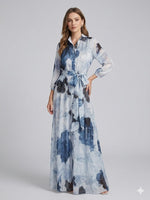 Load image into Gallery viewer, Ecla Long Print Dress
