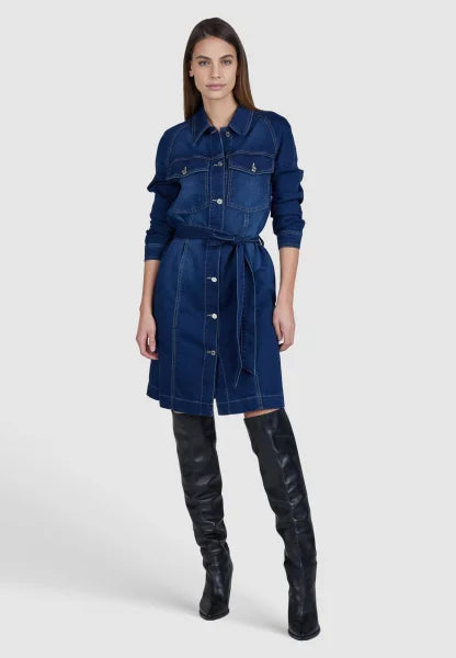 Marc Aurel Dress made of light blue denim