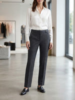 Load image into Gallery viewer, Tonet Grey Trouser with silver trim on pocket
