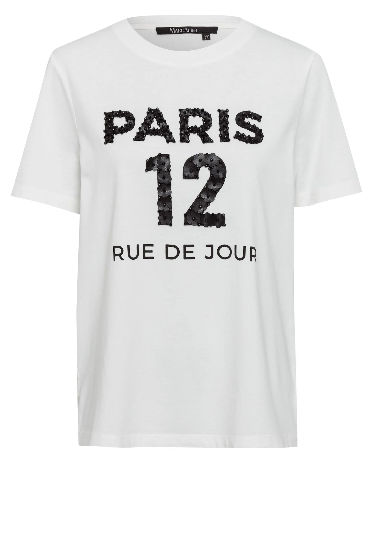 Marc Aurel T-shirt with embroidered Paris