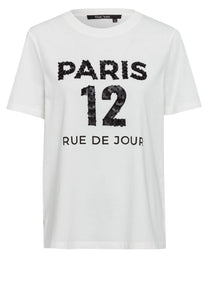 Marc Aurel T-shirt with embroidered Paris