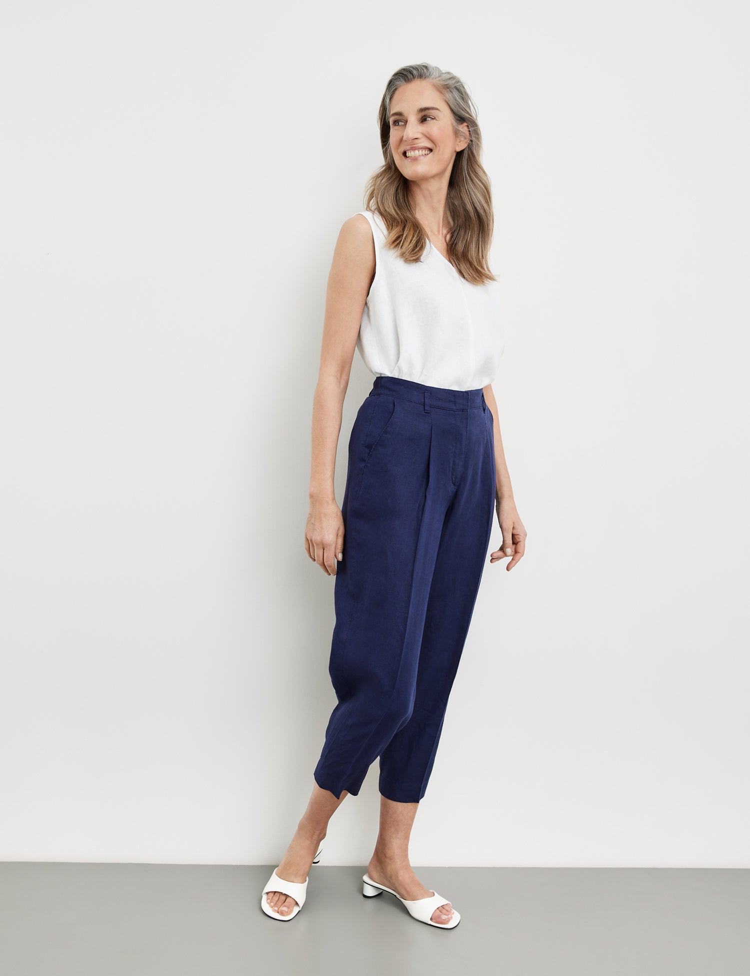 Gerry Weber Blue linen pant