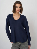 Load image into Gallery viewer, Repeat Organic Cashmere V-Neck Sweater with Refined Neckline
