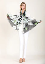 Load image into Gallery viewer, Love's Pure Light OBLONG SILK MODAL WHITE DOGWOOD:
