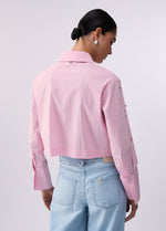 Load image into Gallery viewer, Liu-Jo Boxy shirt with bejewelled embellishment
