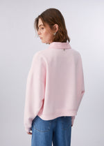 Load image into Gallery viewer, Liu-Jo Sweatshirt with Detachable jewelled collar
