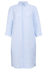 Load image into Gallery viewer, Fil Noir Linen Shirt Dress
