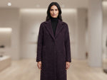 Load image into Gallery viewer, Nierami Long knitted Coat in Purple
