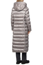 Load image into Gallery viewer, Gerry Weber Long Silver Puffer Coat

