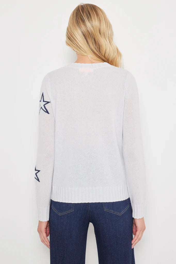 Lisa Todd Sweater Star Dust Ice Blue