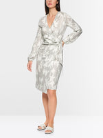 Load image into Gallery viewer, Marc Cain Long-sleeved wrap dress
